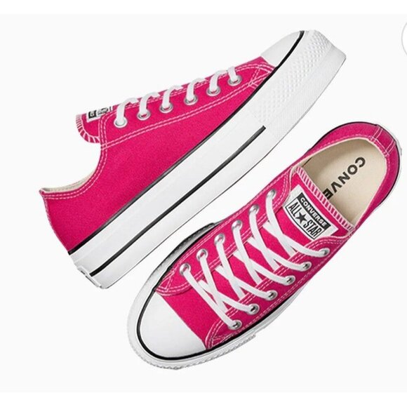 Converse Pink and White Sneakers - Picture 1 of 12
